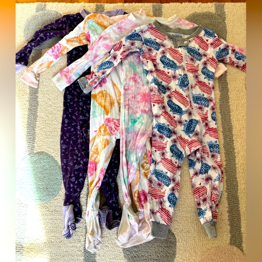 4 pairs of Burts Bees PJs - 12 months